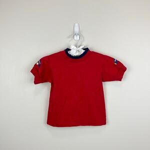 Vintage OshKosh B'gosh Short Sleeve Red Baseball Tee Shirt 12 Months USA